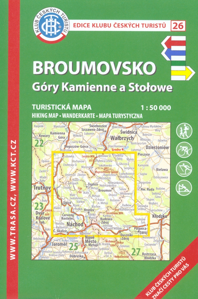 KČT 26 Broumovsko, Góry Kamienne a Stołowe