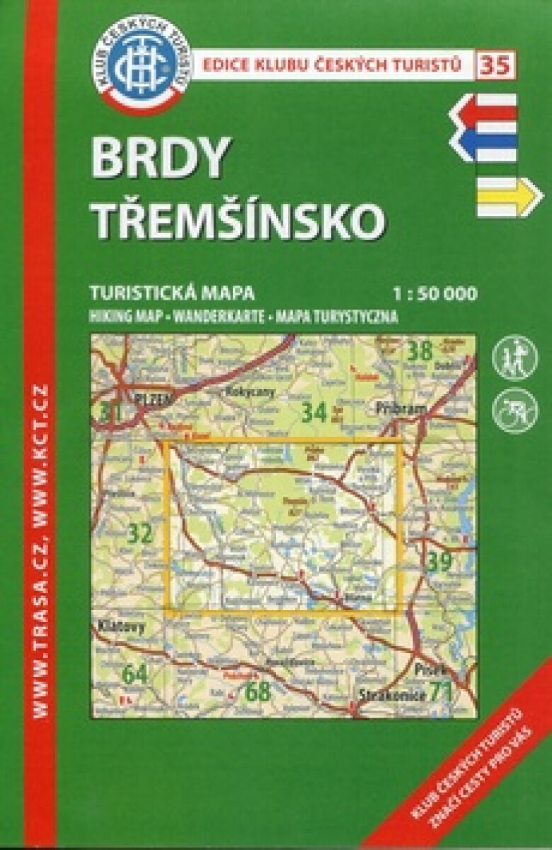KČT 35 Brdy, Třemšinsko 1:50 000/turistická mapa