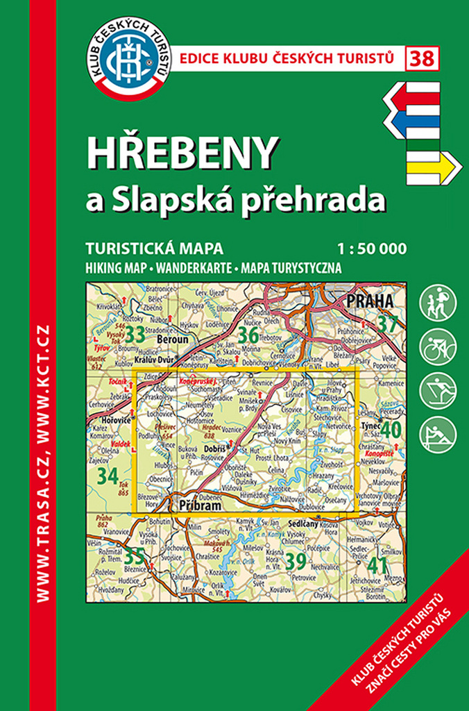 KČT 38 Hřebeny a Slapská přehrada
