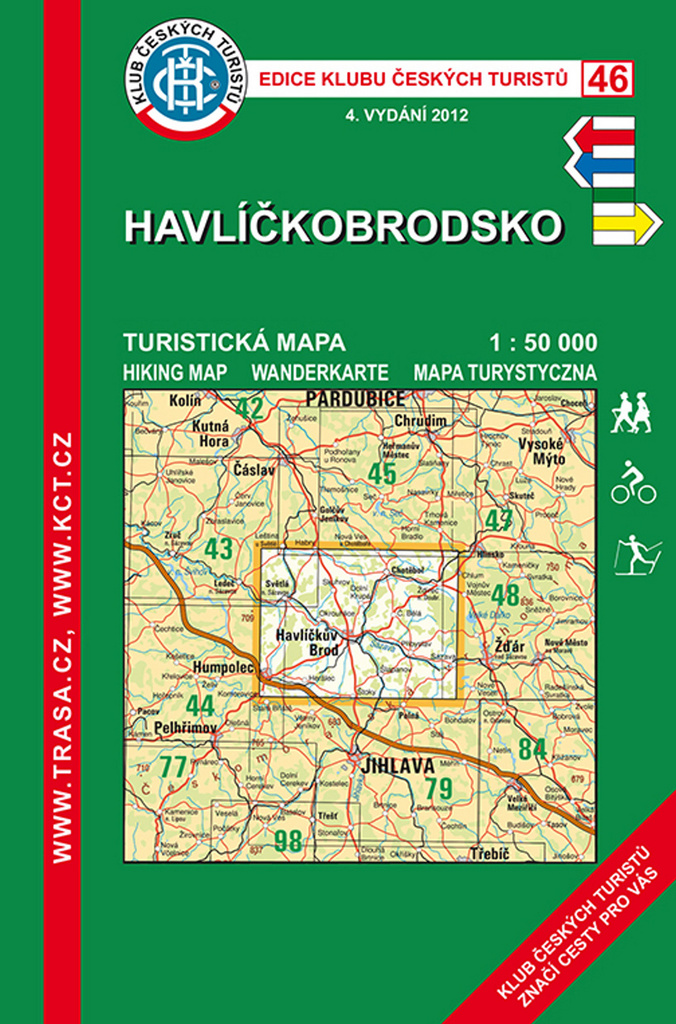 KČT 46 Havlíčkobrodsko 1:50 000