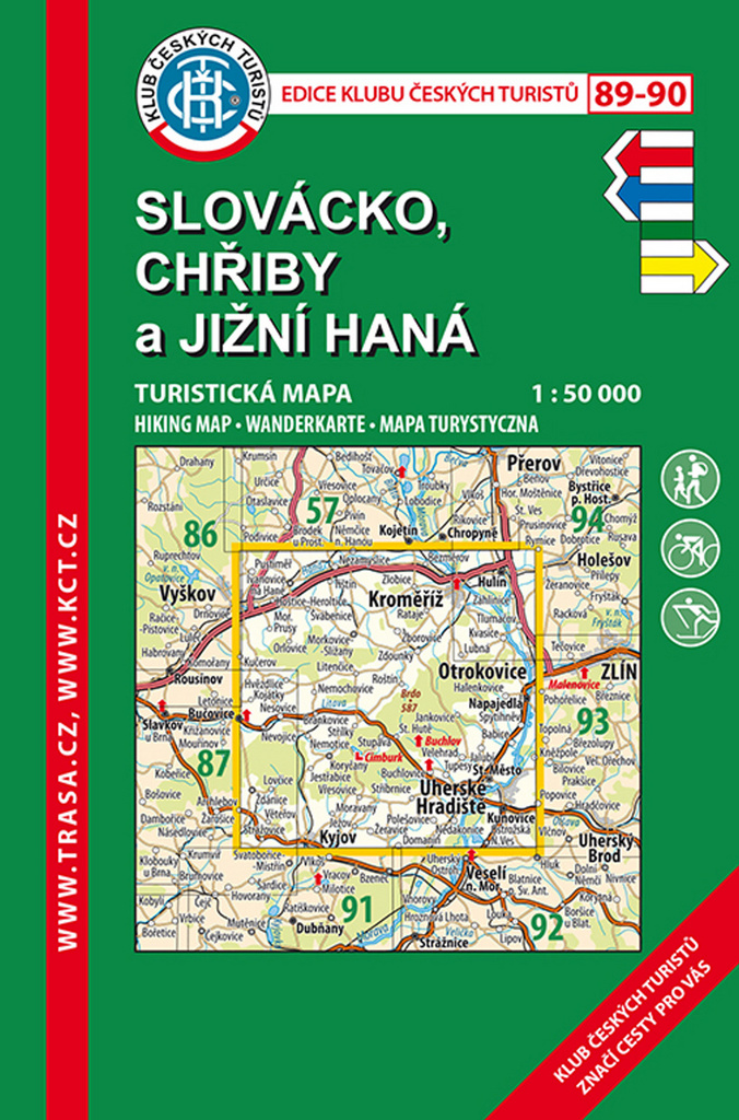 KČT 89-90 Slovácko, Chřiby a Jižní Haná