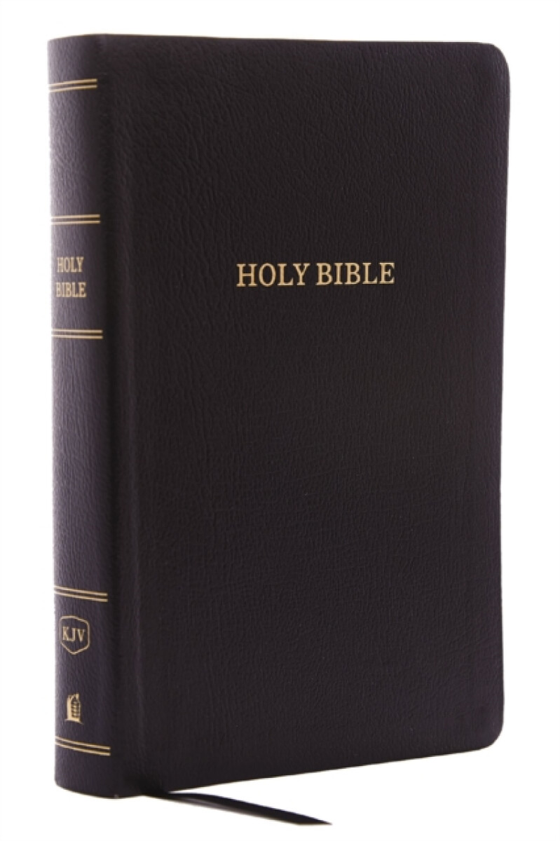 KJV Holy Bible: Personal Size Giant Print with 43,000 Cross References, Black Bonded Leather, Red Letter, Comfort Print: King James Version