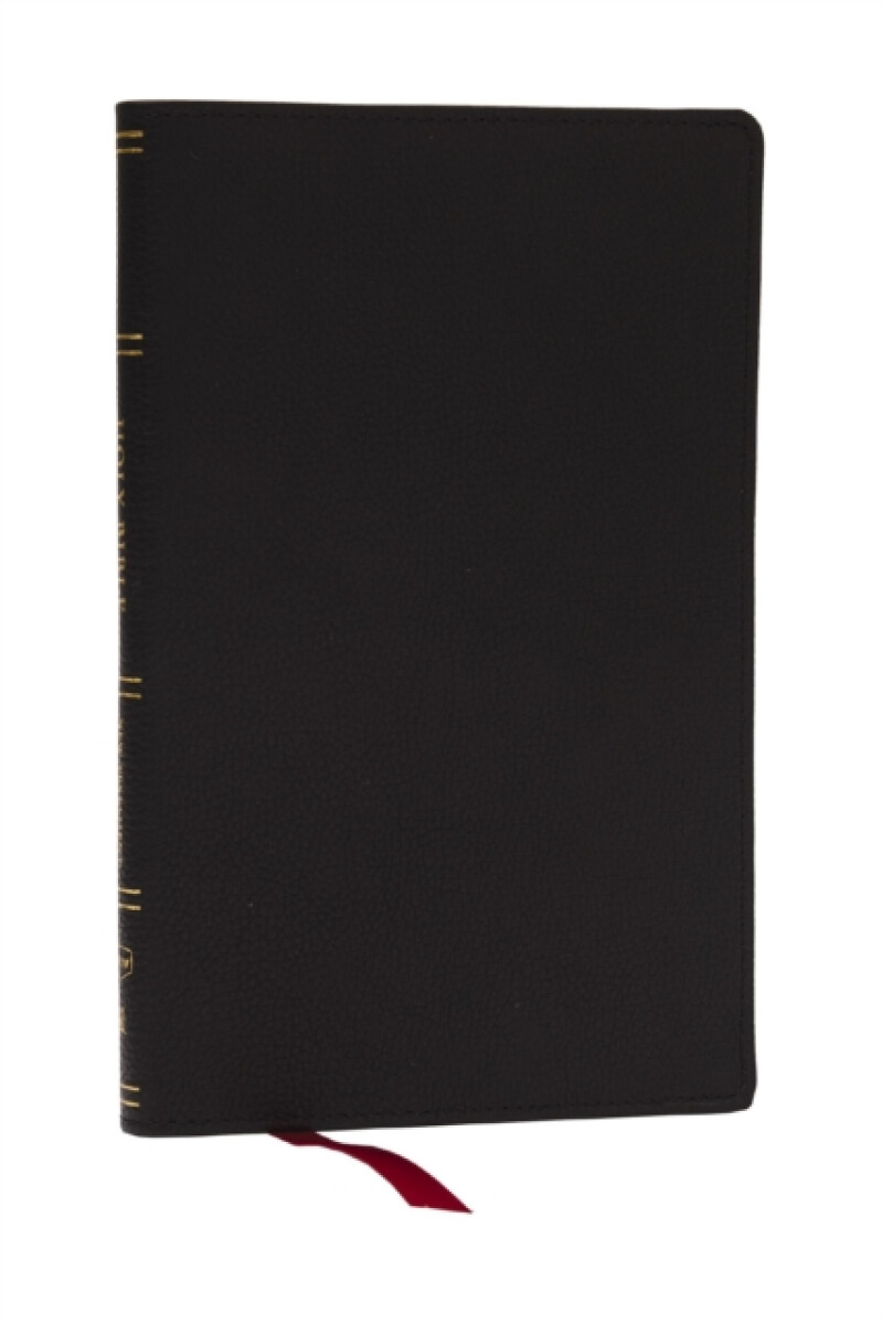 KJV, Personal Size New Testament, Black Genuine Leather, Red Letter, Comfort Print