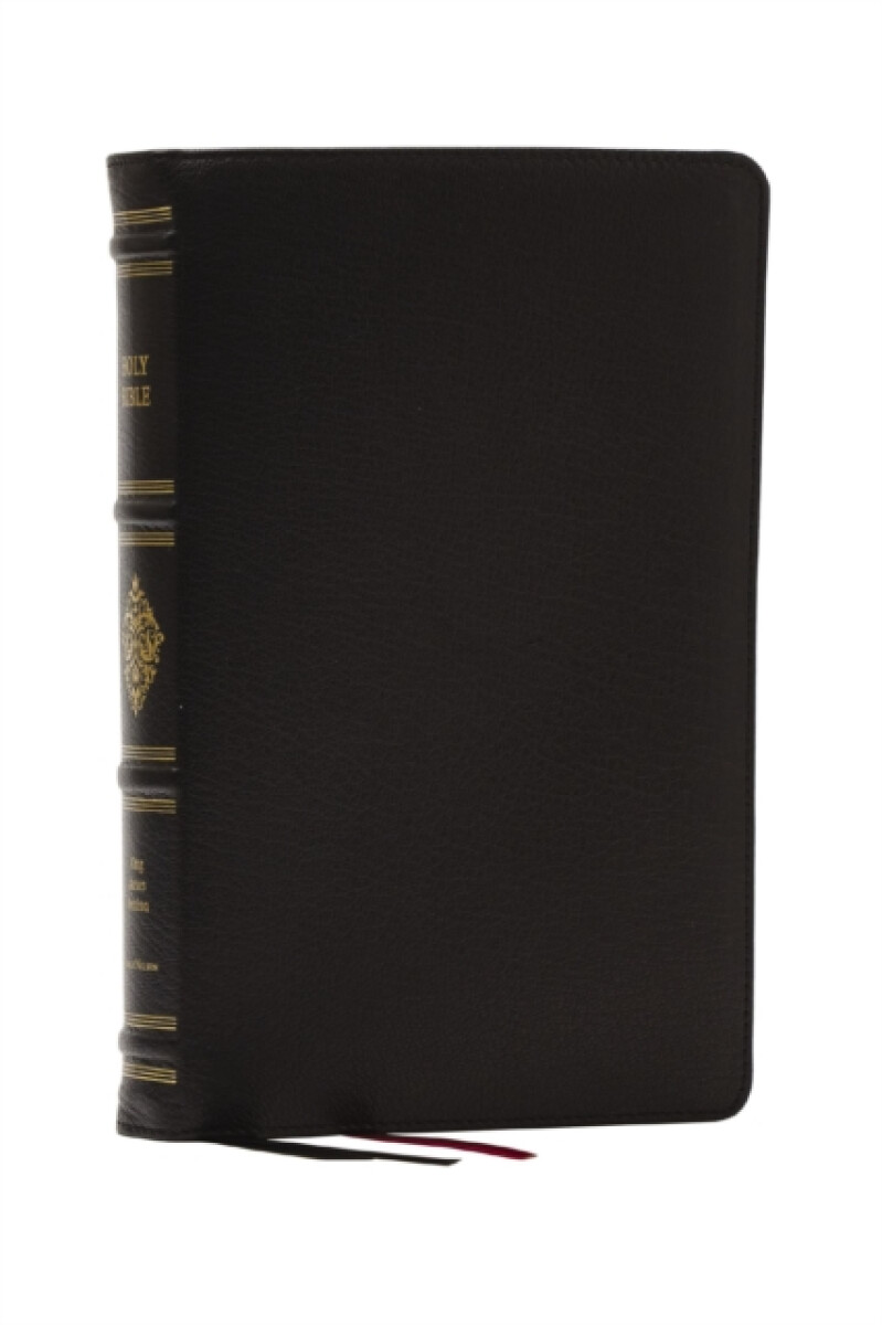 KJV, Personal Size Reference Bible, Sovereign Collection, Black Premium Goatskin Leather, Premier Collection, Comfort Print