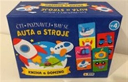 Auta a stroje - čti, poznávej, bav se! (Kniha a Domino)