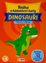 Kniha a hádankové karty DINOSAUŘI Poznej a objevuj (Defekt)
