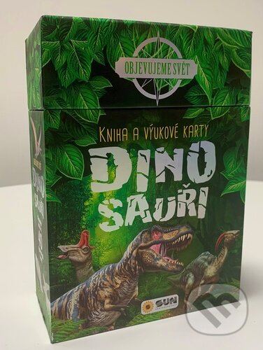 Kniha a výukové karty Dinosauři