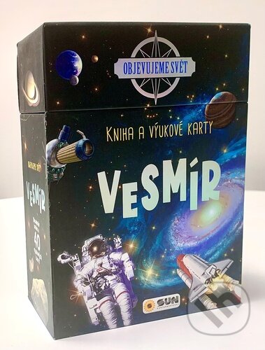 Kniha a výukové karty Vesmír