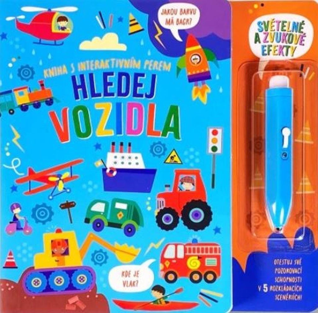 Kniha s interaktivním perem Hledej vozidla