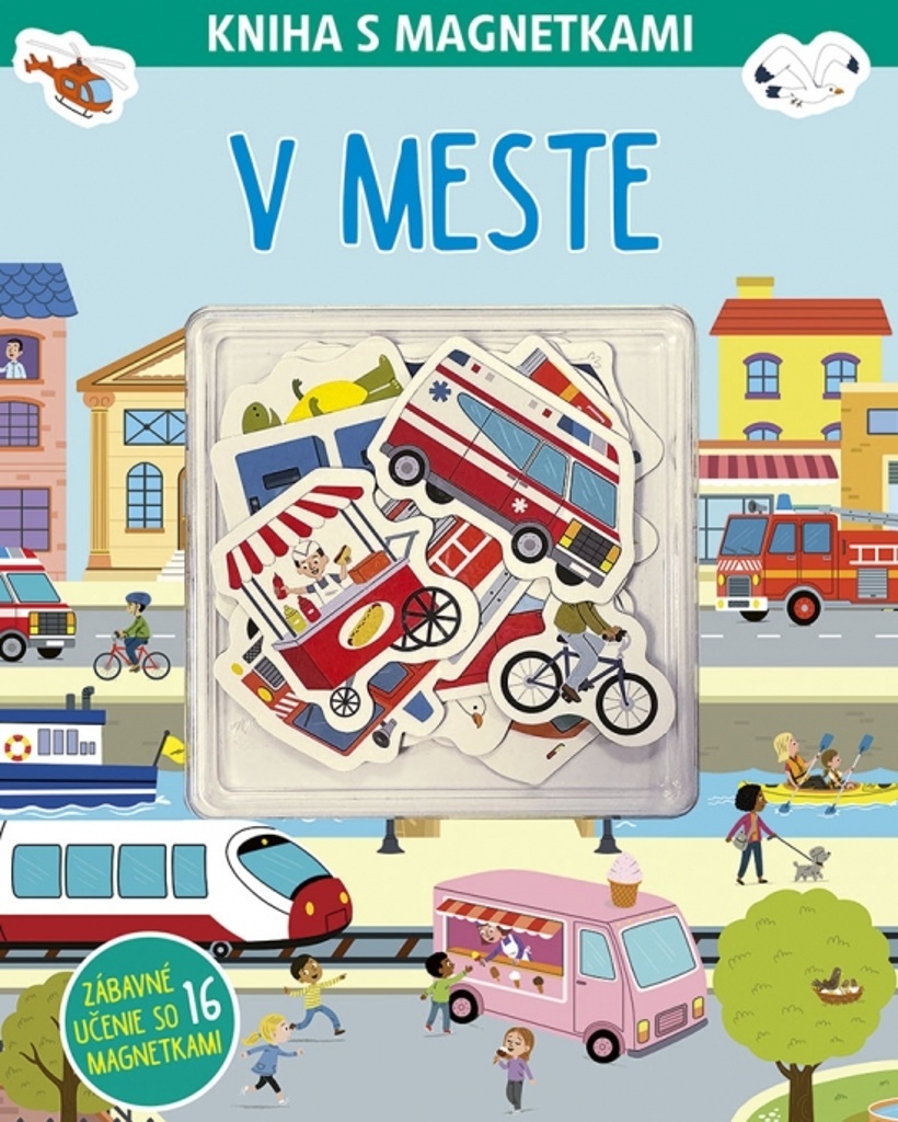 Kniha s magnetkami V meste