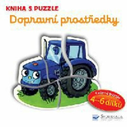 Kniha s puzzle - Dopravní prostředky  Vera Bruggeman - Vera Brüggermann