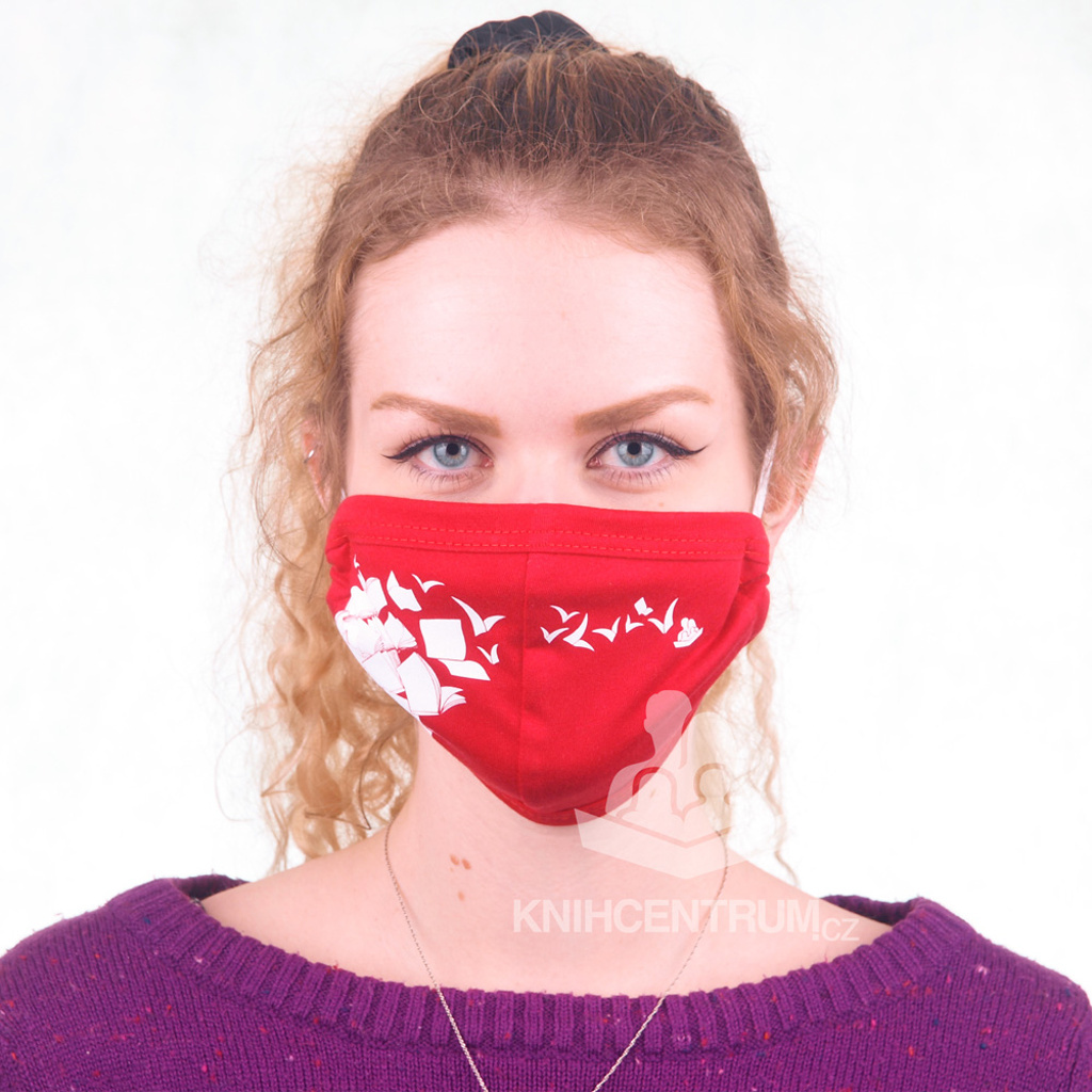 Knihomolská rouška červená