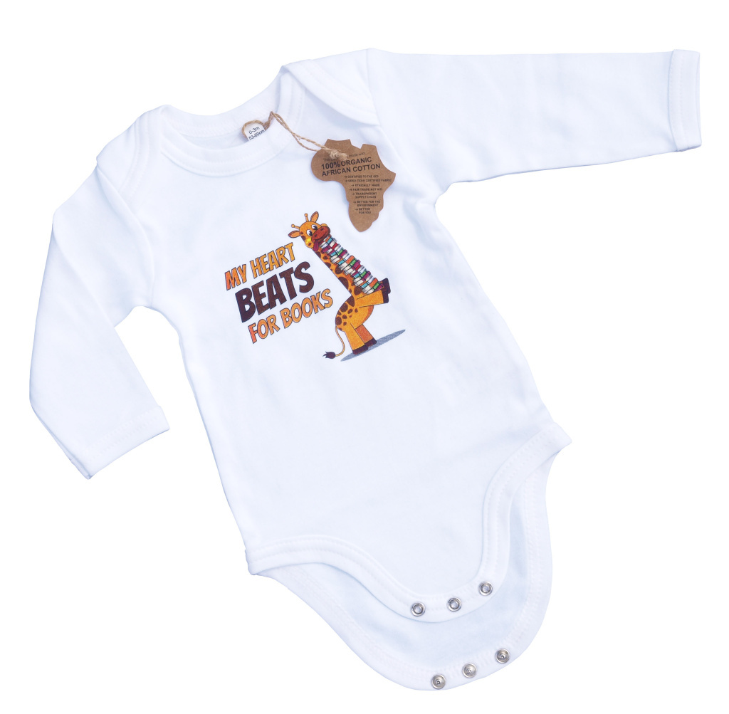 Knihomolské dětské body (100% česaná organická bavlna)