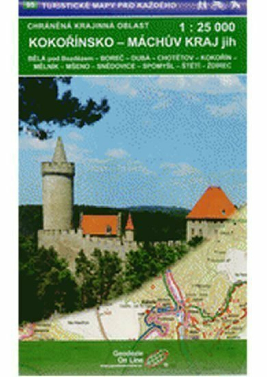 Kokořínsko–Máchův kraj-jih 1:25T (95 Turistické mapy pro každého)