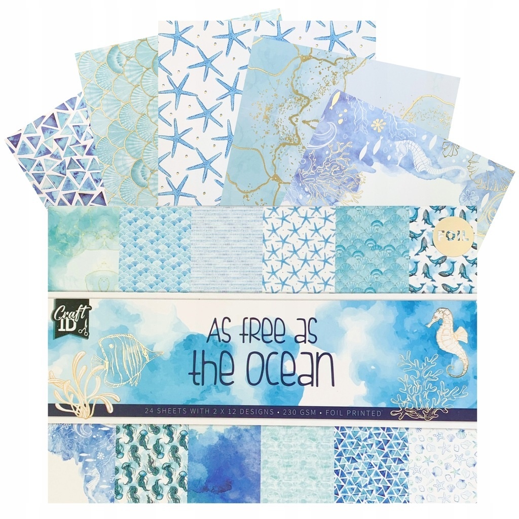 Kreativní blok se zlacením Ocean