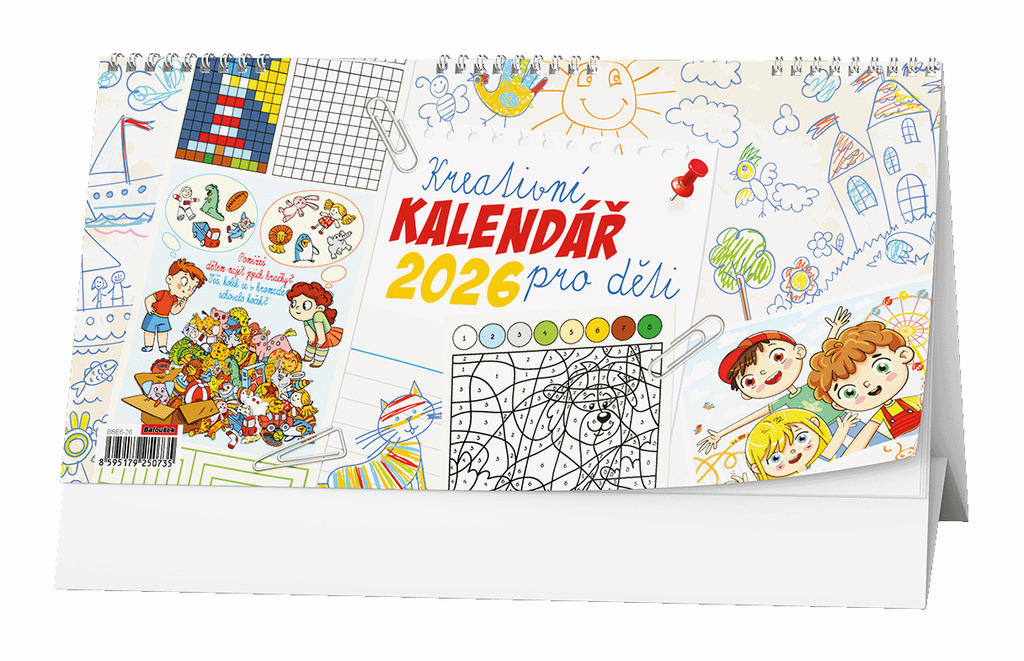 Kreativní kalendář pro děti 2026 - stolní kalendář