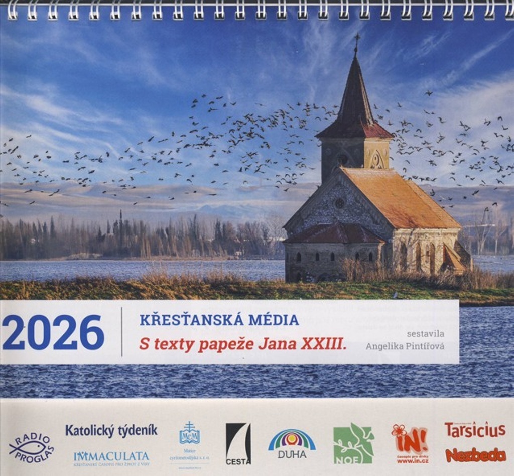 Křesťanská média s texty papeže Jana XXIII. stolní kalendář 2026