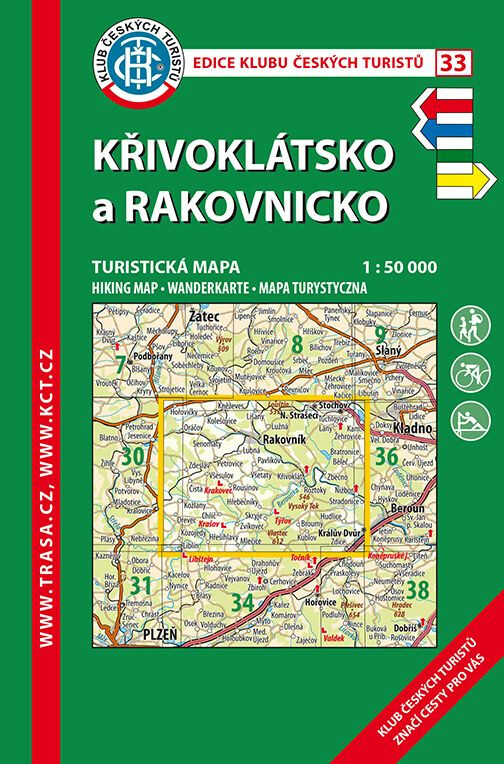 Křivoklátsko, Rakovnicko 1:50 000 (KČT 33 8. vydání 2023)