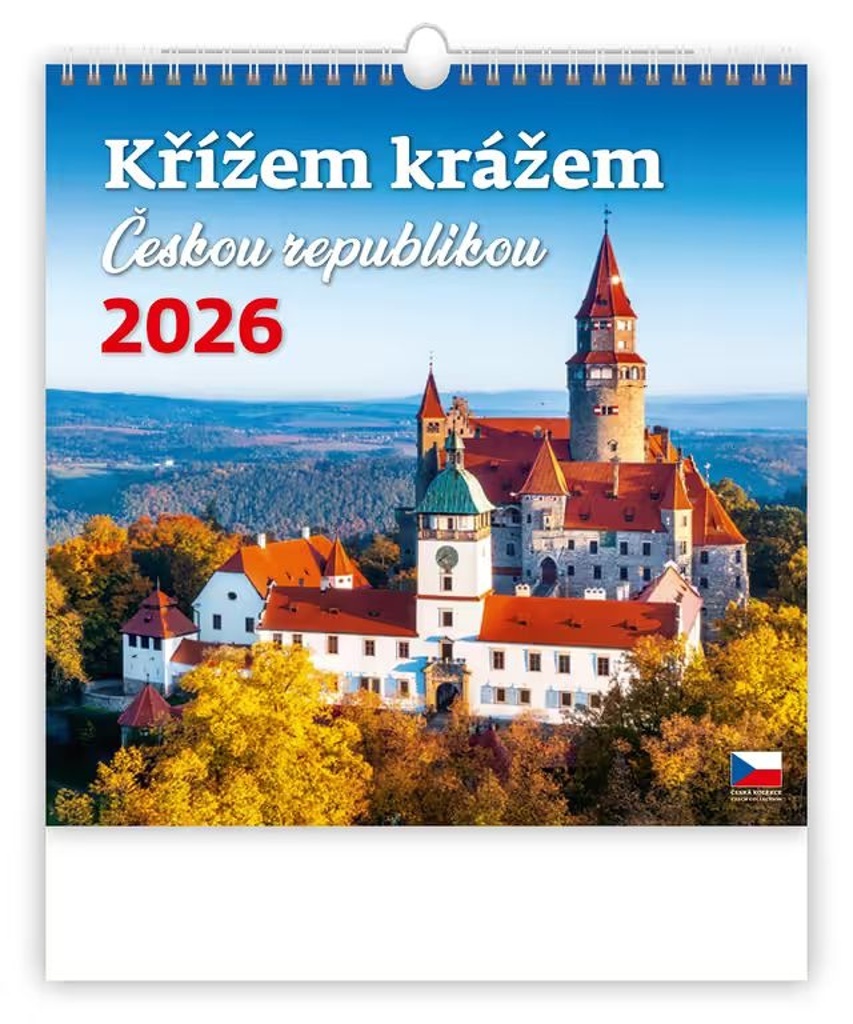Křížem krážem Českou republikou 2026 - nástěnný kalendář