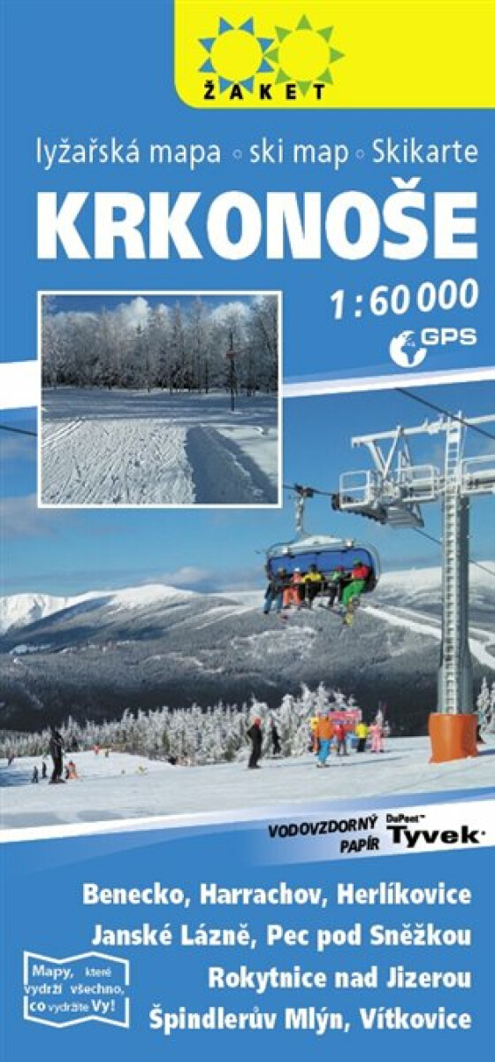 Krkonoše - lyžařská mapa  1:60 000