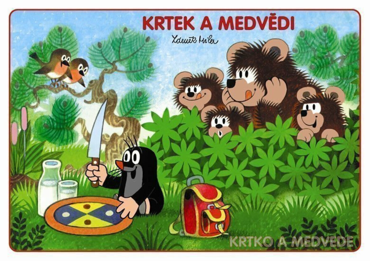 Krtek a medvědi / Krtko a medvede (vymaľovanka)