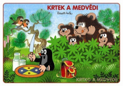 Krtek a medvědi / Krtko a medvede (vymaľovanka)