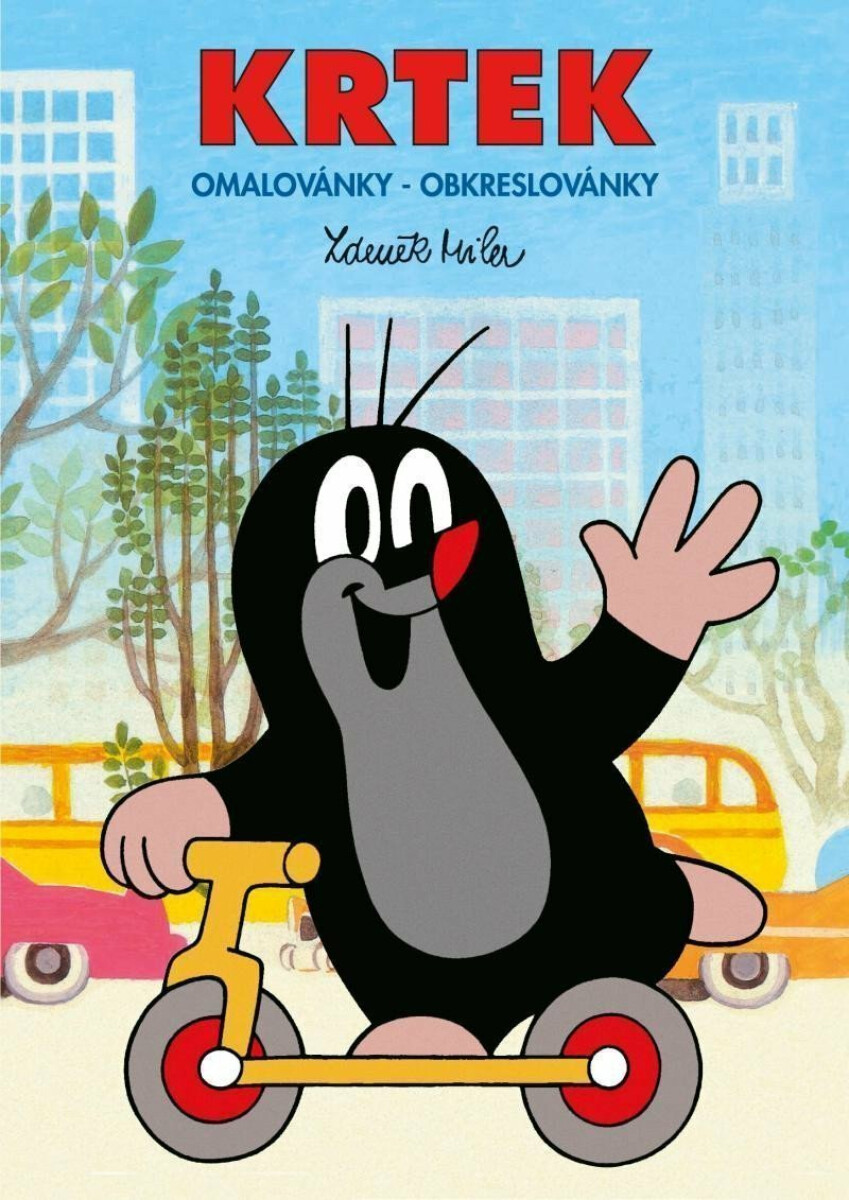 Krtek a motýl - Omalovánky / Obkreslovánky A5 - Zdeněk Miler