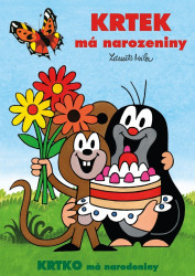 Krtek má narozeniny / Krtko má narodeniny (omaľovánka)