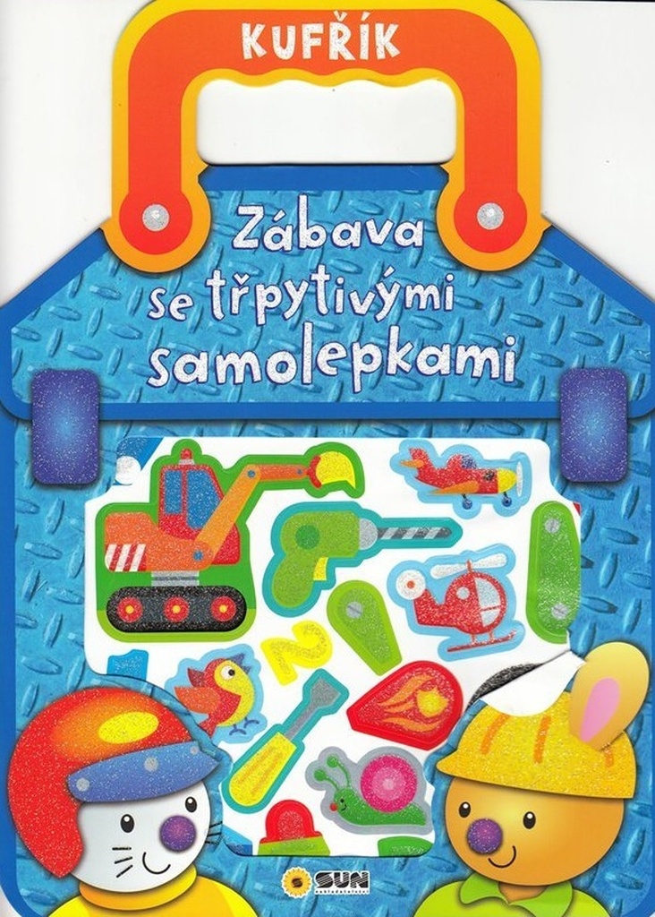 Kufřík Zábava s třpytivými samolepkami