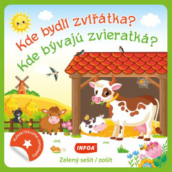 Kde bydlí zvířátka? / Kde bývajú zvieratká? (Kulaté samolepky