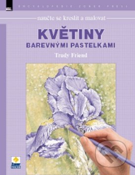 Květiny barevnými pastelkami