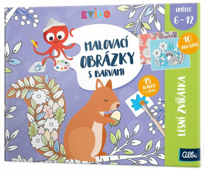 Kvído - Malovací obrázky s barvami