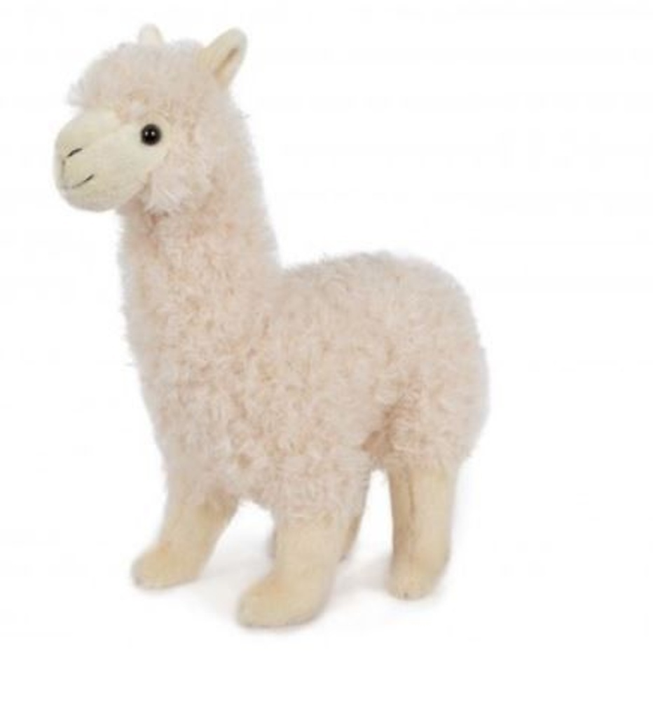 Lama Alpaka plyš bílá 30 cm