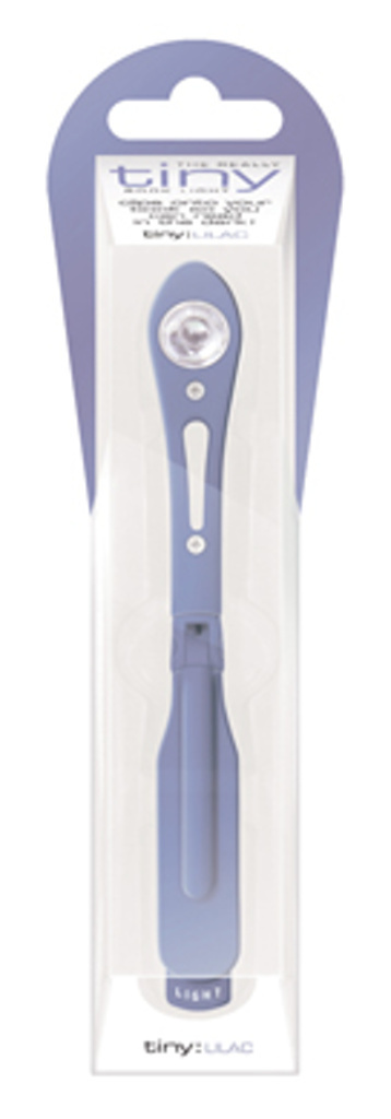 LED lampička ke čtení úzké světlefialová