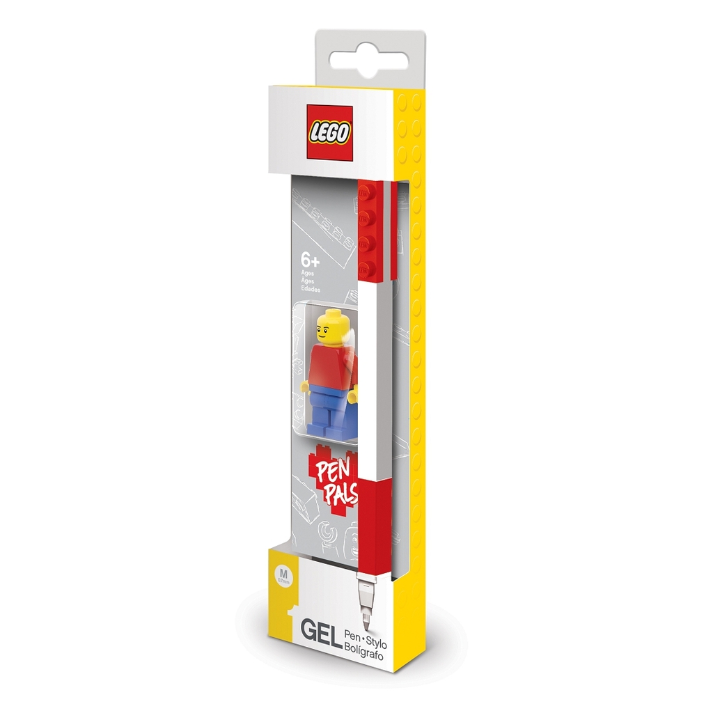 LEGO Gelové pero s minifigurkou červené