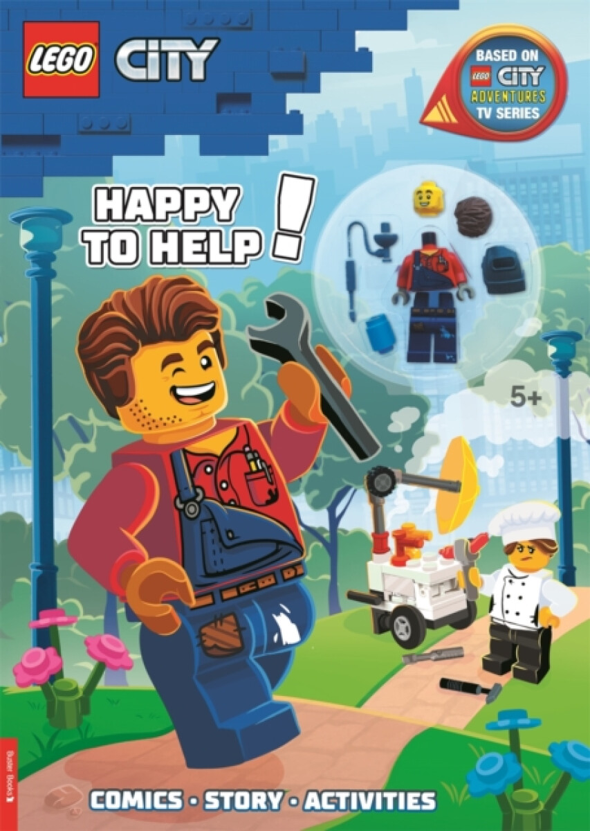 LEGOÂ® City: Happy to Help! Activity Book (with Harl Hubbs minifigure)