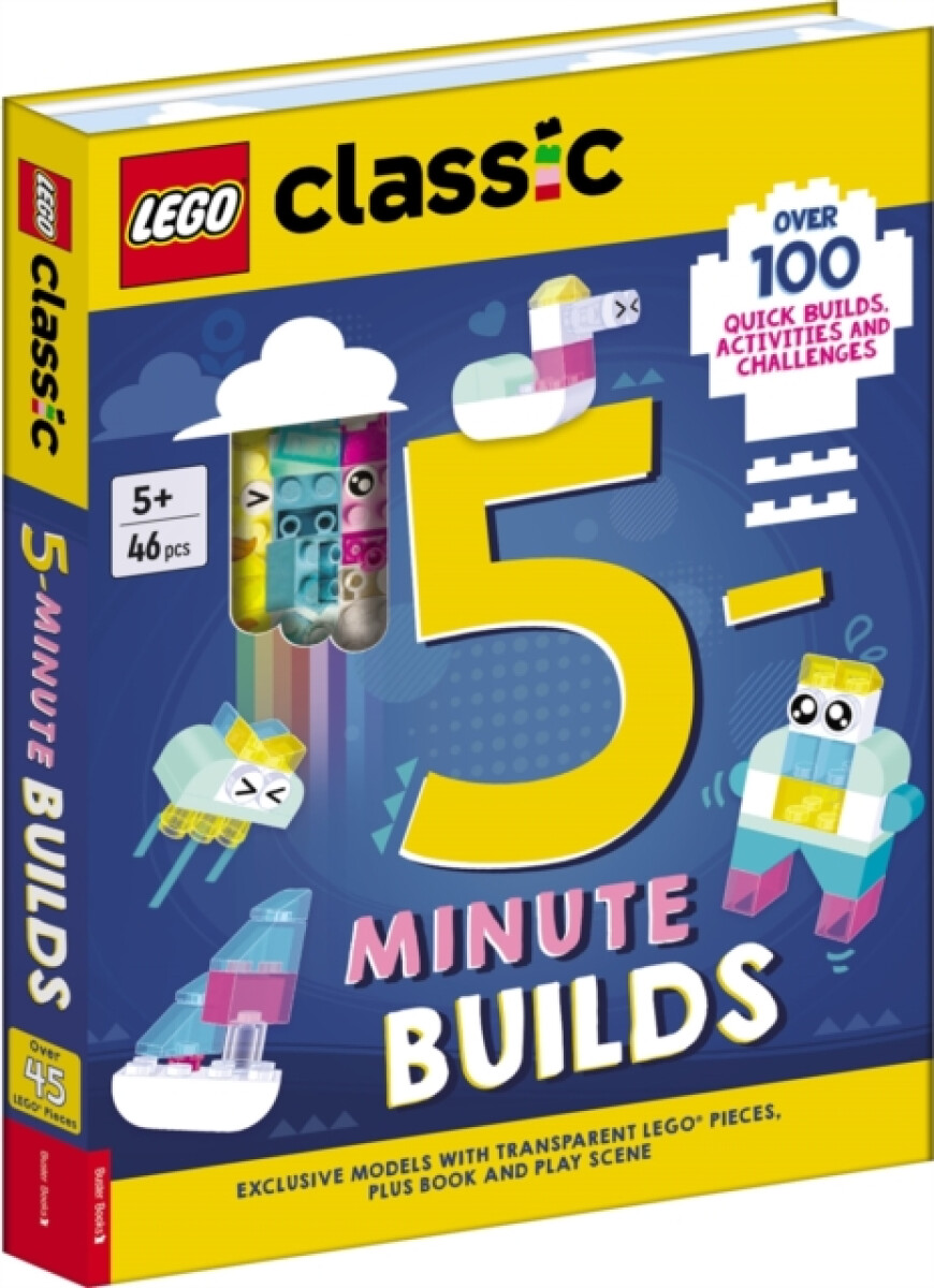 LEGOÂ® Classic: 5-Minute Builds (with clear LEGO pieces, fold-out play scene and over 100 activities and challenges)