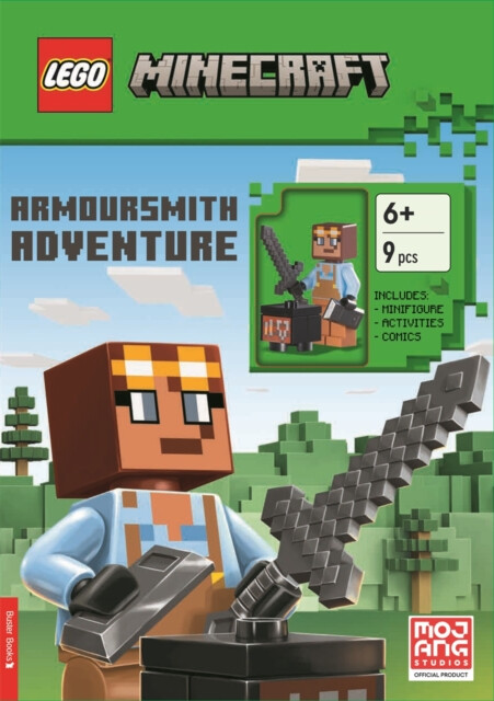 LEGOÂ® MinecraftÂ®: Armoursmith Adventure Activity Book (with Armoursmith minifigure and accessories)