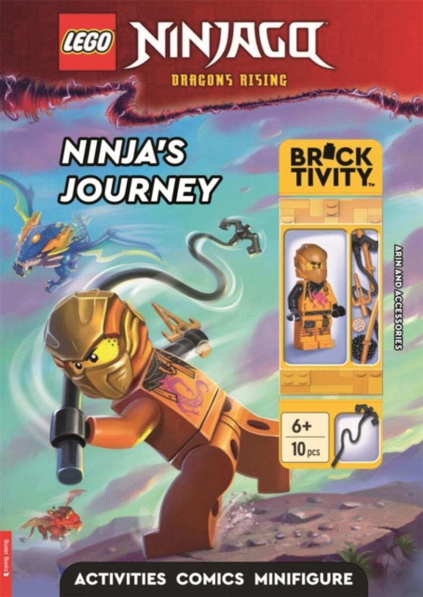 LEGOÂ® NINJAGOÂ®: Ninja's Journey Activity Book (with Arin minifigure and accessories)