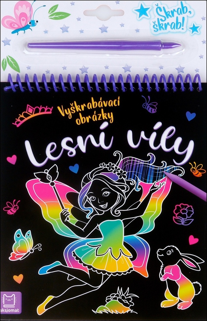 Lesní víly vyškrabávací obrázky