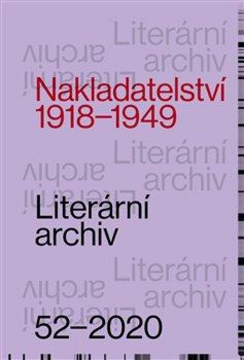 Literární archiv 52/2020 - Nakladatelství 1918