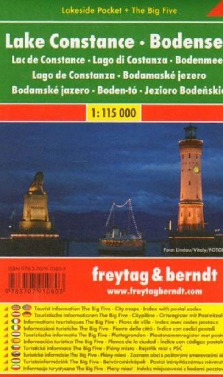 LSP 1 Bodamské jezero 1:115 000 kapesní lamino