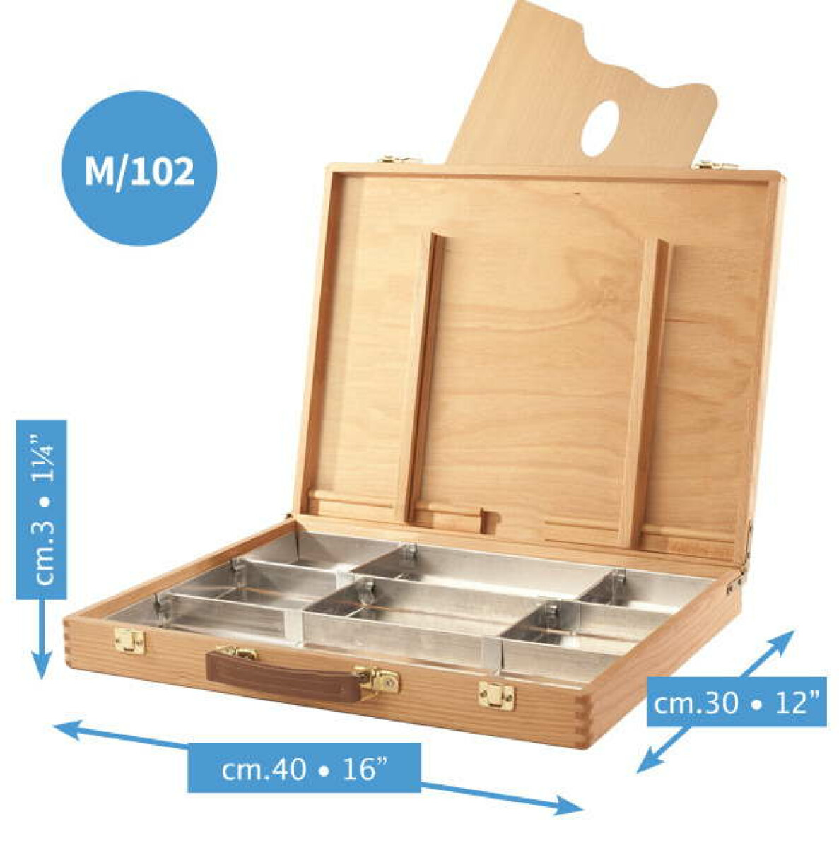 Luxusní dřevěný kufřík Mabef 30x40cm