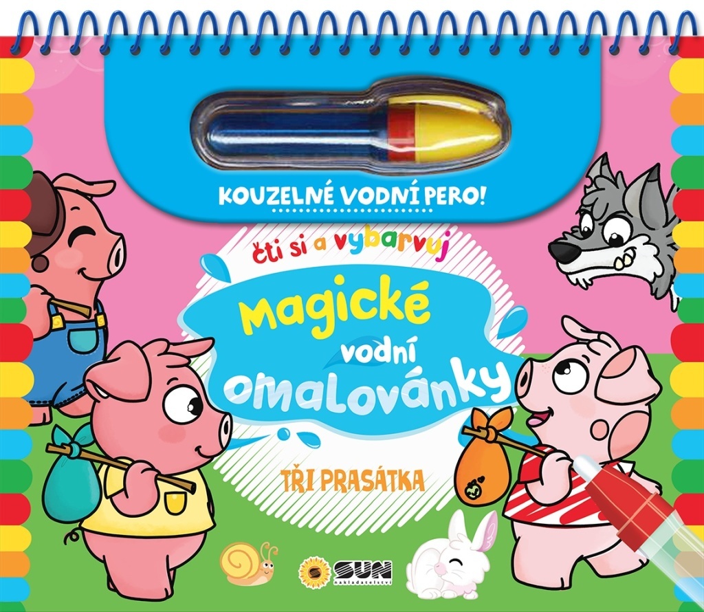 Magické vodní omalovánky Tři prasátka