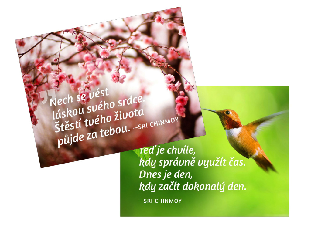 magnety na lednici Teď je chvíle + Nech se vést (2 ks)