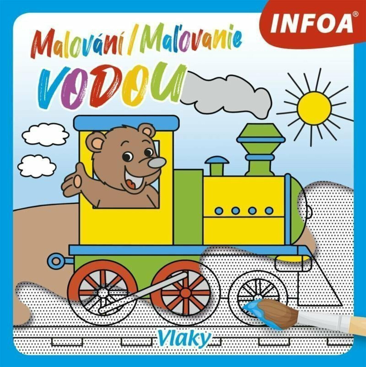 Malování / Ma?ovanie vodou - Vlaky