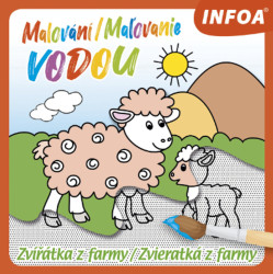 Malování / Maľovanie vodou (Zvířátka z farmy / Zvieratká z farme) - kniha z kategorie Omalovánky, vystřihovánky, papír