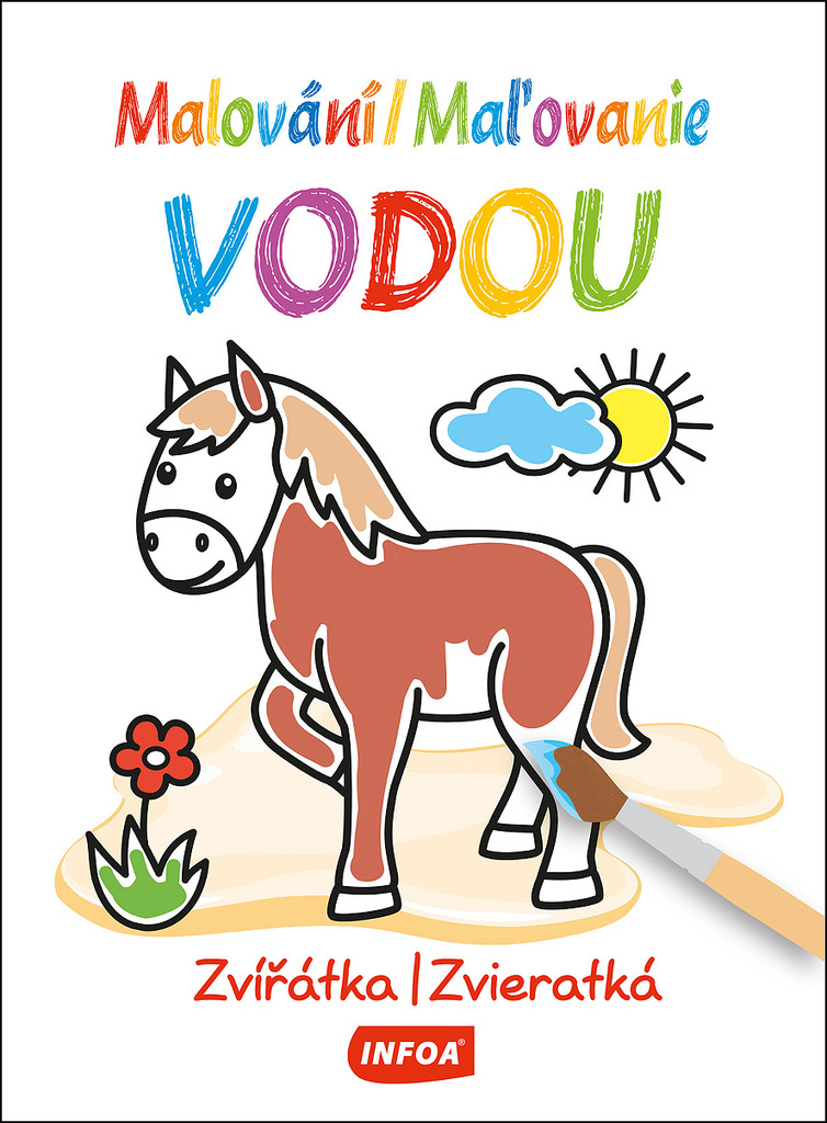 Malování/Maľovanie vodou Zvířátka/Zvieratká