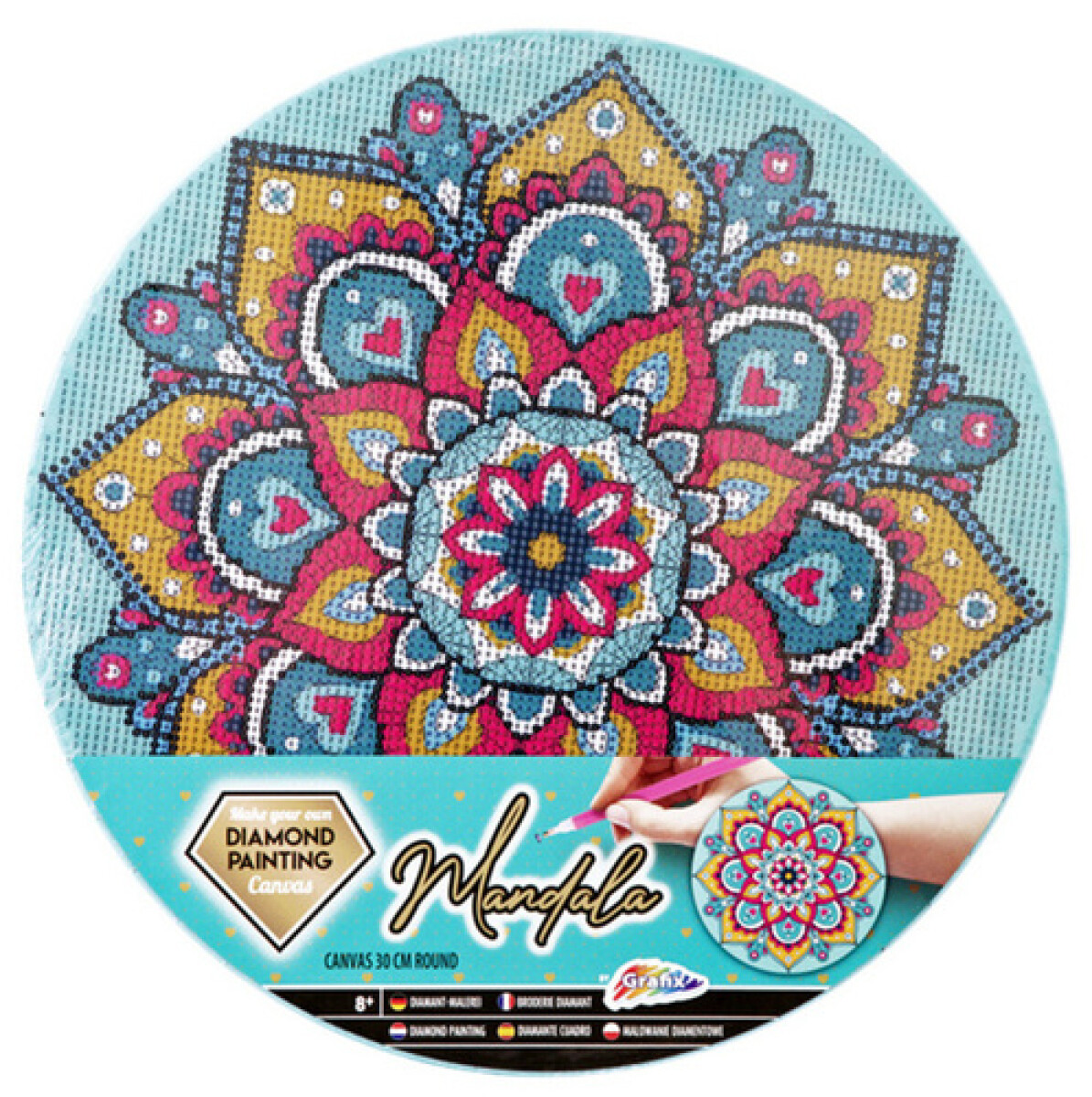 Malování pomocí kamínků 2 (Diamond Painting Mandala)
