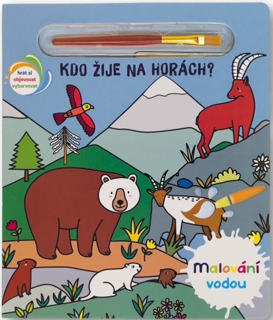 Malování vodou Kdo žije na horách?
